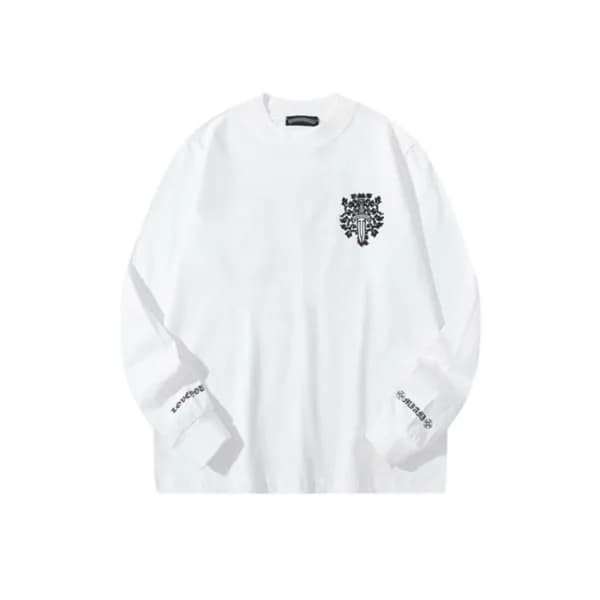 크롬하츠 남성 라운드 긴팔티 - Chrome Hearts Mens Round Tshirt … - 1