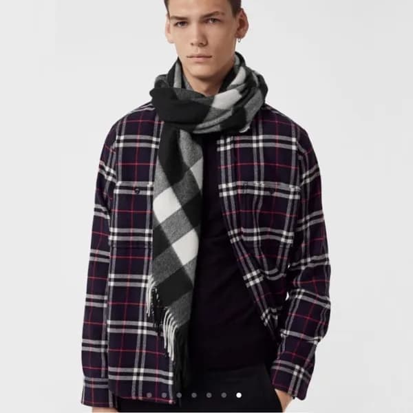 버버리 남/녀 빈티지 머플러 - Burberry Unisex Vintage Muffler … - 1