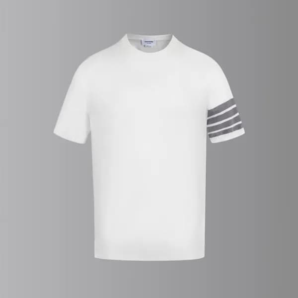 톰브라운 남성 라운드 반팔티 - Thom Browne Mens Round Tshirts -… - 1