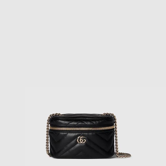 구찌 여성 GG 마몽 나노 베니티 백 - Gucci Womens GG Marmont Nan… - 1