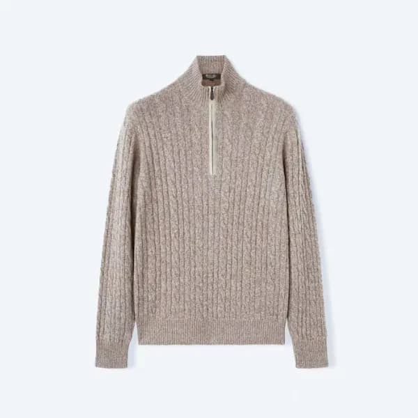 로로피아나 남성 집업 스웨터 - Loro Piana Mens Zip-up Sweater -… - 1