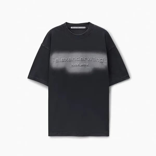 알렉산더왕 남성 라운드 반팔티 - Alexander wang Mens Round Tshir… - 1