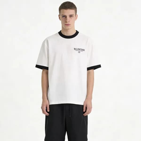 발렌티노 남성 라운드 반팔티 - Valentino Mens Round Tshirt - va… - 1