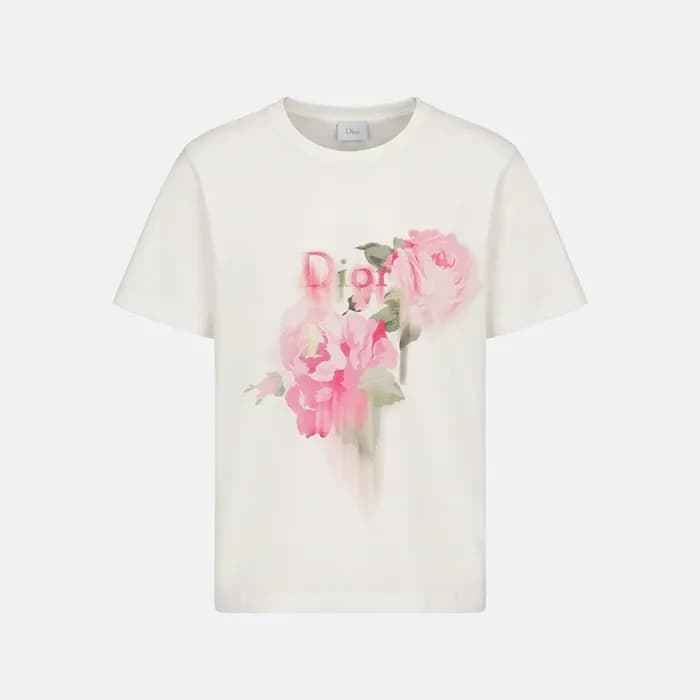 디올 여성 라운드 반팔티 - Dior Womens Round Tshirt - dic1515… - 1