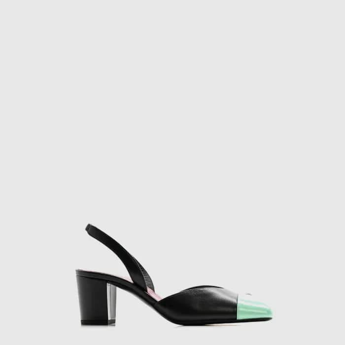 샤넬 여성 슬링백 투톤 - Chanel Womens Slingback Two Tone - … - 1