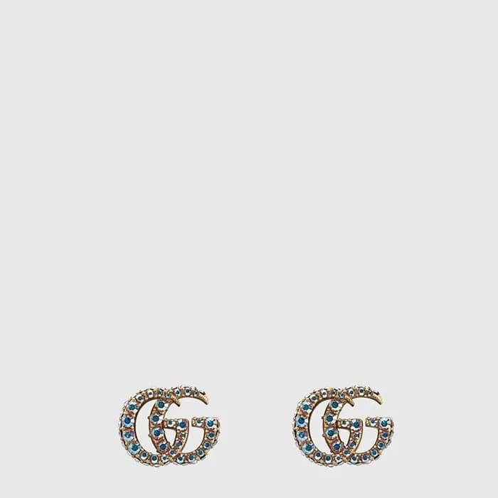 구찌 여성 크리스탈 더블 G 이어링 - Gucci Womens Crystal Double G Earring - acc10762x - 1