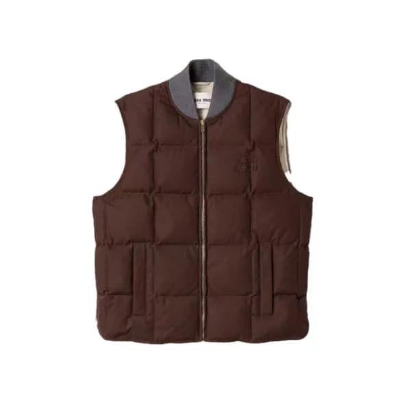 미우미우 여성 다운 베스트 - Miumiu Womens Down Vest - mic18049x - 1