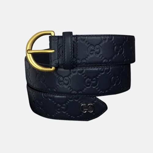 Gucci 2018 Mens Interlocking GG Leather Belt - 구찌 … - 1