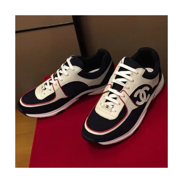 Chanel 2018 Mens Leather Running Shoes - 샤넬 남성 신상 … - 1