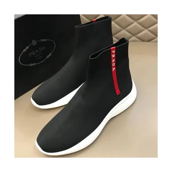 PRADA 2018 MENS SOCK ANKLE SKEAKERS - 프라다 남성 앵클 스니… - 1