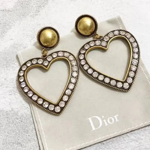 Dior Rose Gold Earring - 디올 여성용 18k도금 로즈 골드 귀걸이 - 1