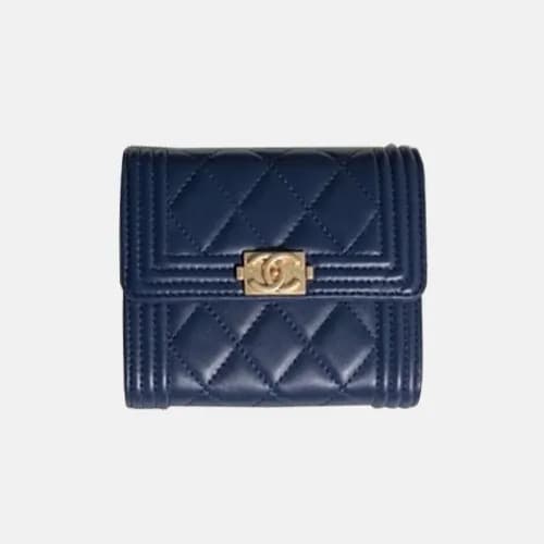 2018/19 Chanel Boy Lambskin Small wallet A84073 - … - 1
