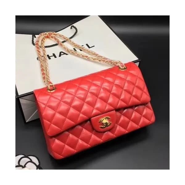 Chanel Women Leather Chain Shoulder Bag ,25CM - 샤… - 1