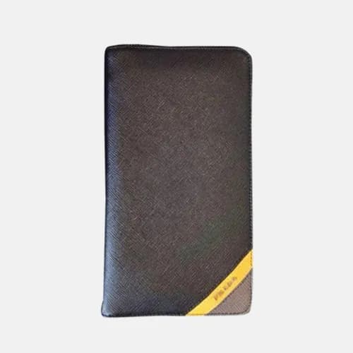 [베스트 상품] Prada 2018 Mens Saffiano Leather Zippy Lo… - 1