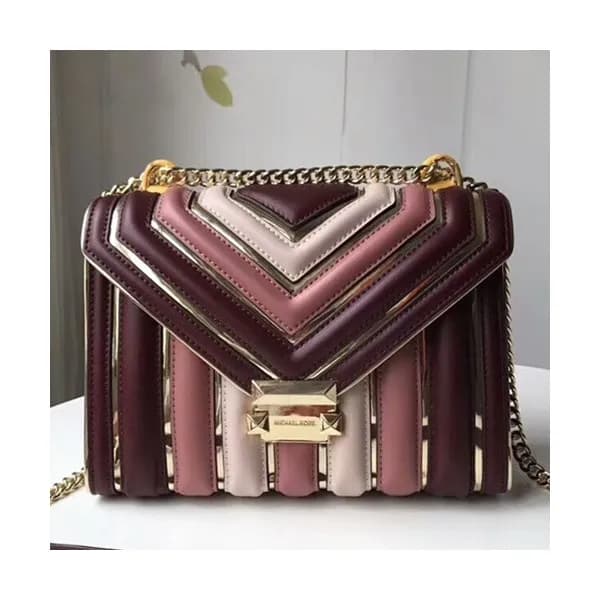 Michael Kors Leather Chain Shoulder Bag, 24CM - 마이… - 1