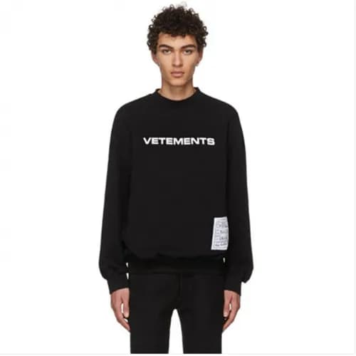 2018/19 Vetements Logo Patch Cotton tee - 베트멍 로고패치… - 1