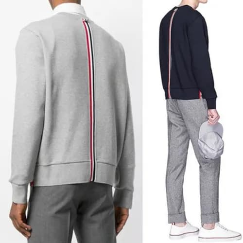 Thom Browne 2018 Cotton Tee - 톰브라운 백삼선 맨투맨 Tho0024… - 1