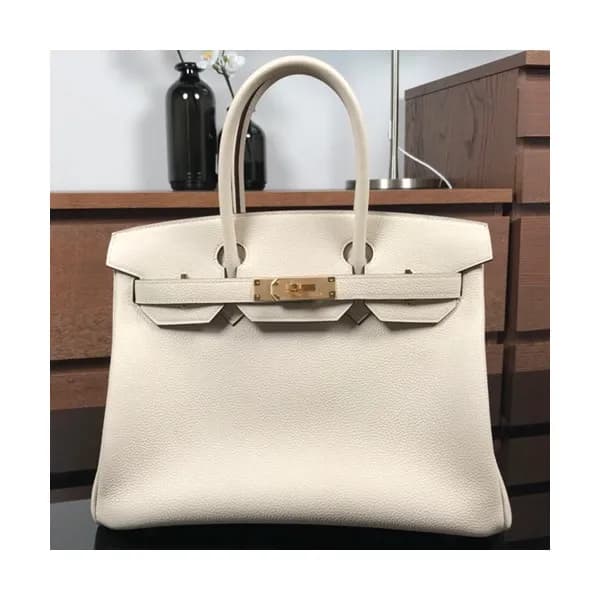 Hermes Birkin Togo Leather Tote Shoulder Bag ,30cm… - 1