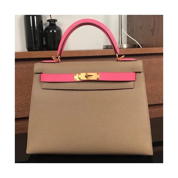 Hermes Kelly Epsom Leather Tote Shoulder Bag ,28cm… - 1