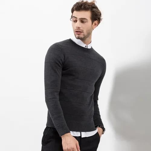 [커스텀급] EA Armani 2018 Mens Crew Neck Wool Sweater… - 1