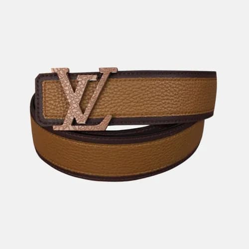 Louis vuitton 2019 Mens Initial Logo Leather Belt … - 1