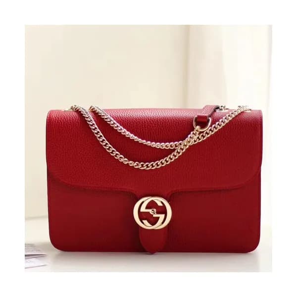 Gucci Interlocking Chain Shoulder Bag,28CM - 구찌 인터… - 1