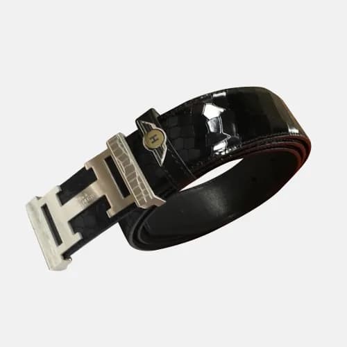 Hermes 2019 Mens Business Initial Logo Leather Bel… - 1