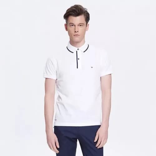 Thom Browne 2019 Mens Polo Cotton Short Sleeved Ts… - 1
