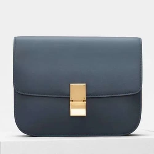 Celine Leather Classic Box Shoulder Bag,24CM - 셀린느… - 1
