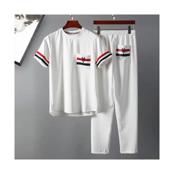 Moncler 2019 Mens Casual Logo Short Sleeved Triani… - 1