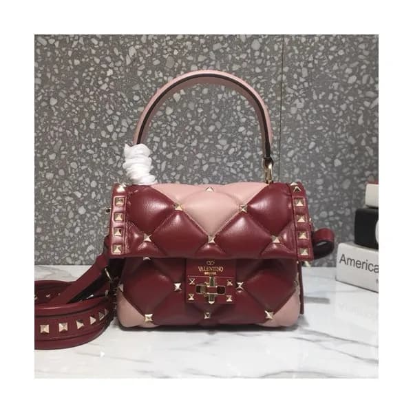 Valentino 2019 Leather Rockstud Spike Tote Shoudle… - 1