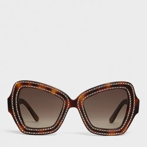 Celine 2019 Womens Trendy Strass Acylic Frame Sung… - 1
