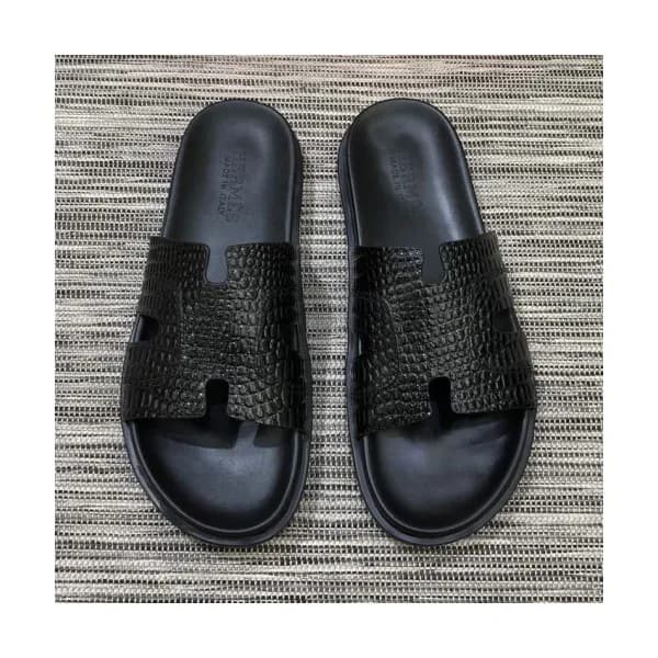 Hermes 2019 Mens Classic Oasis Leather Sandal - 에르… - 1