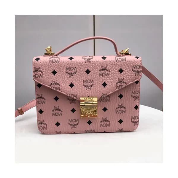 MCM 2019 Patricia Visetos Tote Shoulder Bag,25cm -… - 1