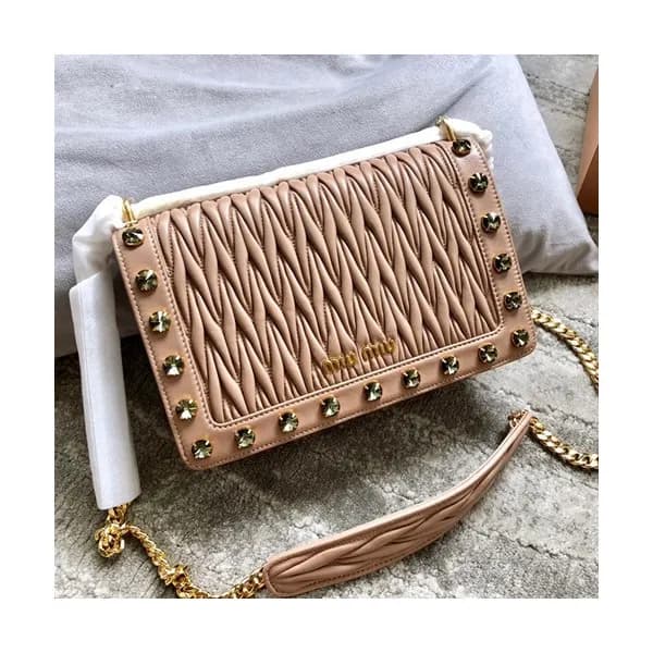 MiuMiu 2019 Matelasse Chain Shoulder Cross Bag,2… - 1