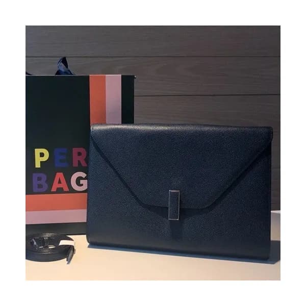 Valextra 2019 Epsom Leather Shoulder Bag,28CM - 발렉… - 1