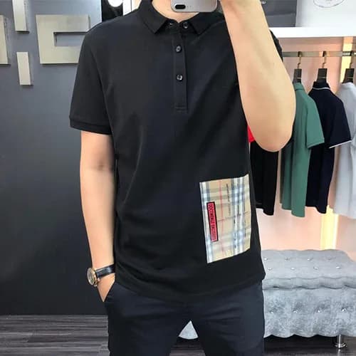 Burberry 2019 Mens Logo Polo Cotton Short Sleeved … - 1