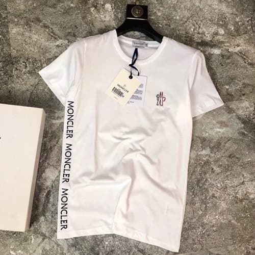 Mocler 2019 Mens Logo Cotton Short Sleeved T-shirt… - 1