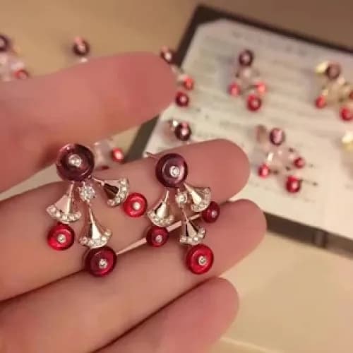 BULGARI Rose Gold Earring - 불가리 여성용 로즈 골드 귀걸이 Bu… - 1