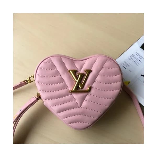 Louis Vuitton 2019 Leather New Wave Heart Shouder … - 1