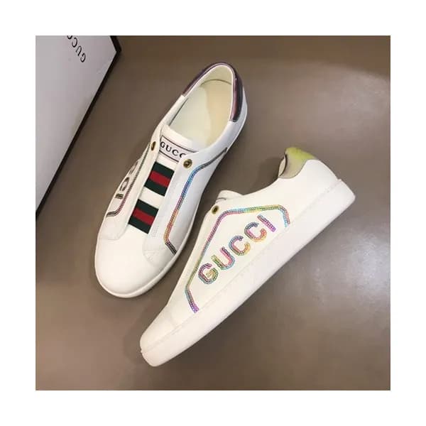 Gucci 2019 Mm/Wm Leather Sneakers - 구찌 2019 남여공용 레… - 1