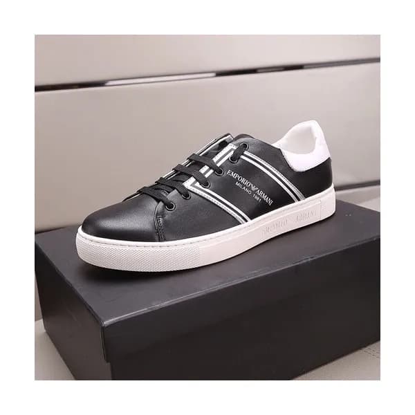 Armani 2019 Mens Leather Sneakers - 알마니 2019 남성용 … - 1