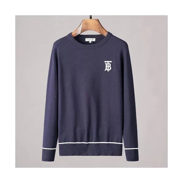 Burberry 2019 Mens Retro Logo Crew - neck Sweater … - 1