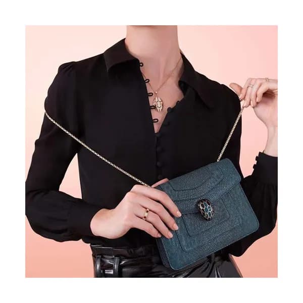 Bvlgari 2019 Serpenti Forever Shoulder Bag,20CM - … - 1