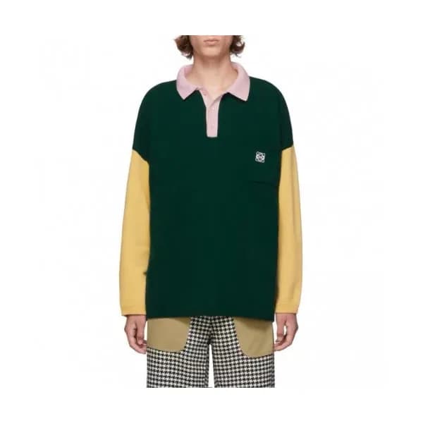Loewe 2020 Mens Logo Polo Wool Sweaters - 로에베 2020… - 1