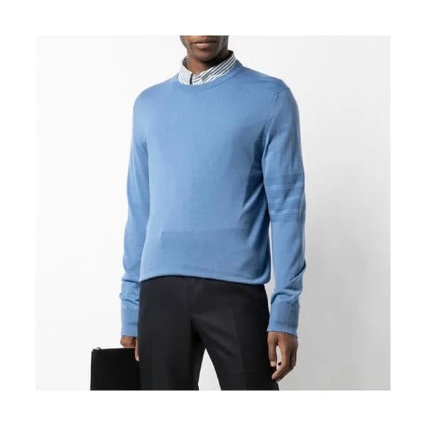 [톰브라운]Thom Browne 2020 Mens Strap Crew-neck Wool S… - 1
