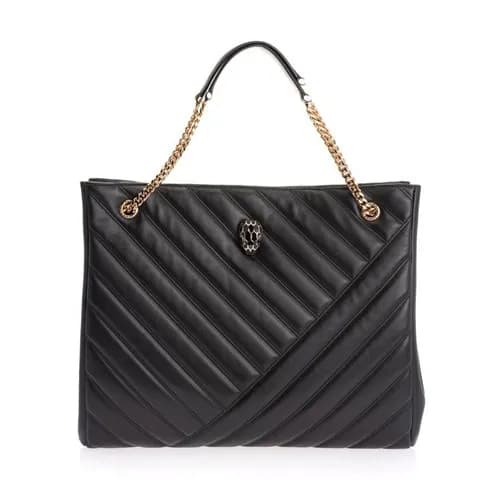 Bvlgari 2020 Serpenti Cabochon Leather Tote Bag,40… - 1
