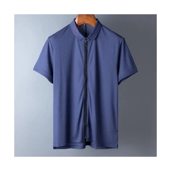 Ermenegildo Zegna 2020 Mens Business Short Sleeved… - 1