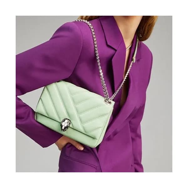 Bvlgari 2020 Serpenti Cabochon Chain Shoulder Bag,… - 1