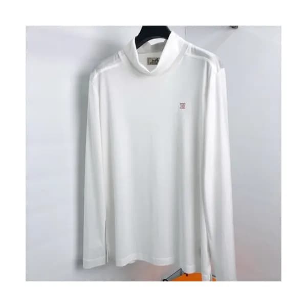 Hermes 2020 Mens Cotton Turtle-neck Tshirt - 에르메스 … - 1